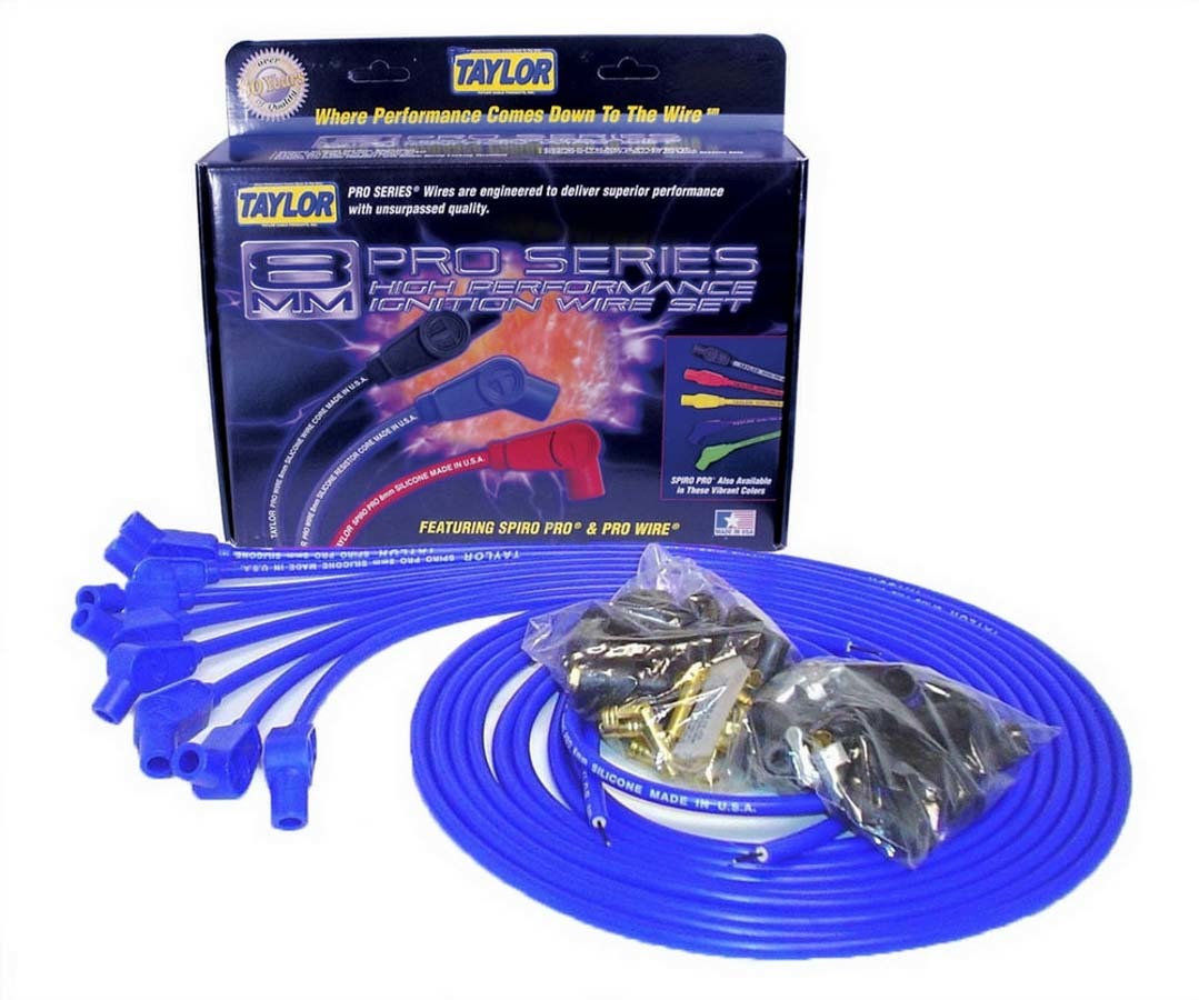 Taylor/vertex TAY73653 8mm Blue Spiro-Pro Wires