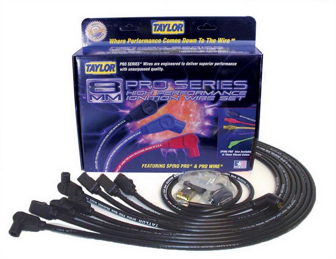 Taylor/vertex TAY76027 SBC 8MM Pro Race Wires- Black