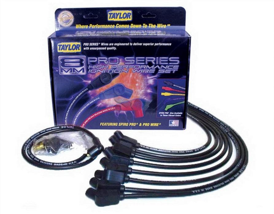 Taylor/vertex TAY76032 BBC 8mm Spiro-Pro Race Plug Wire Set Black