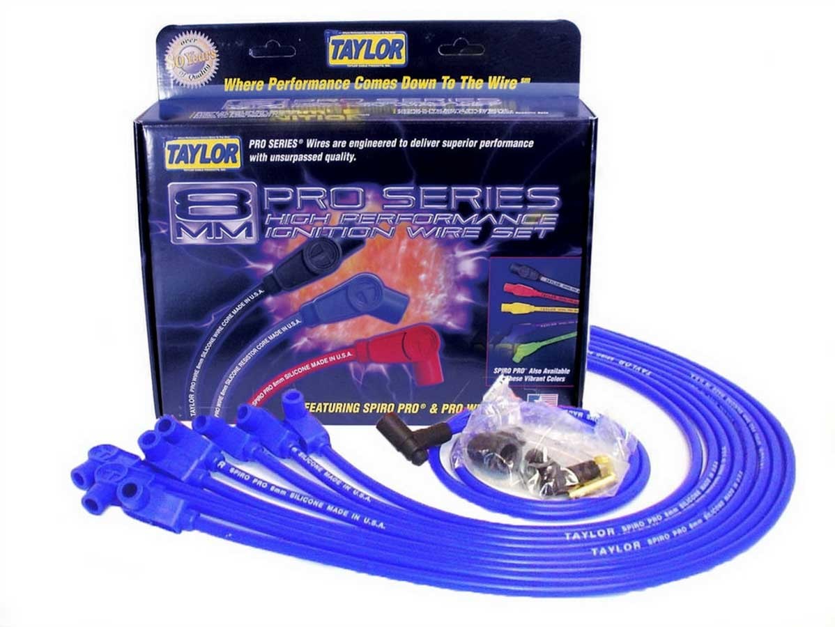 Taylor/vertex TAY76628 SBC 8MM Pro Race Wires- Blue