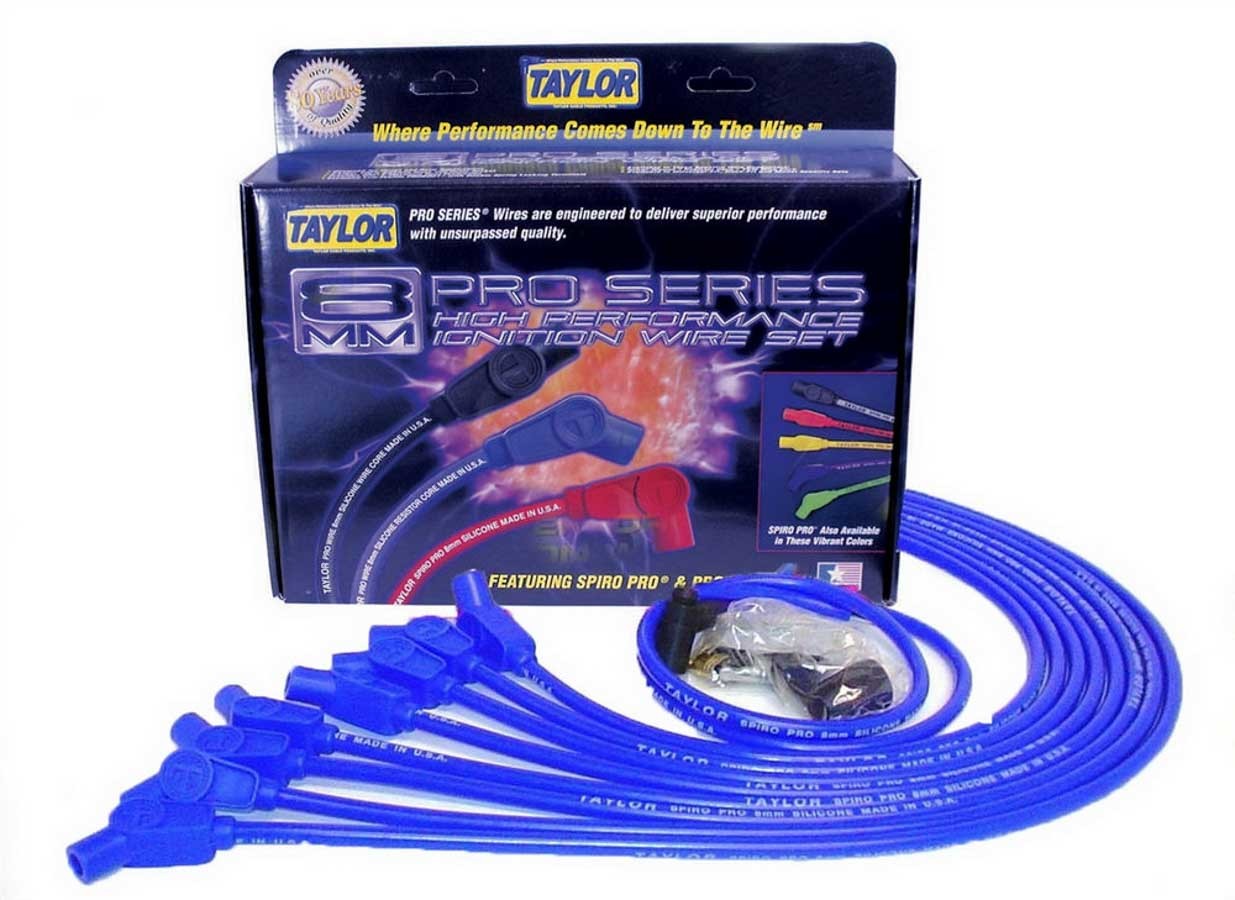 Taylor/vertex TAY76632 BBC 8MM Pro Race Wires- Blue