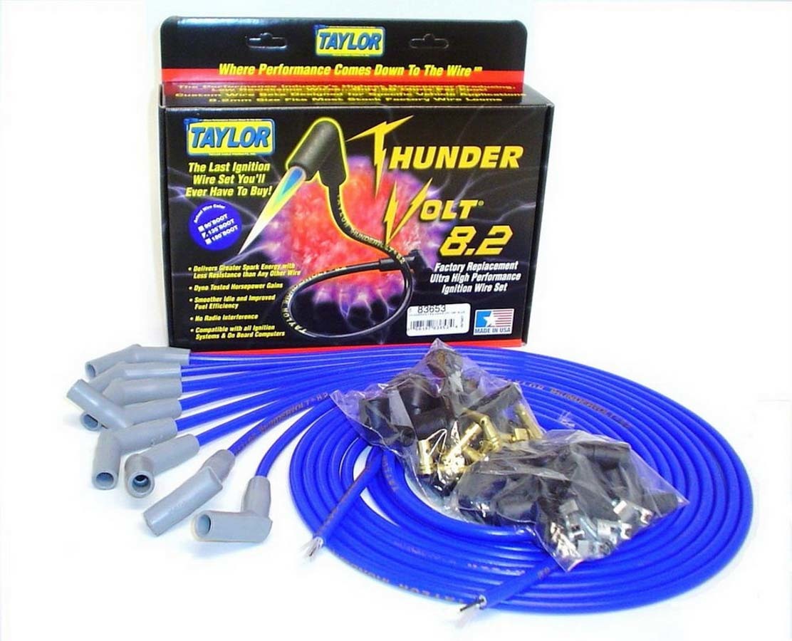 Taylor/vertex TAY83653 Univ Thundervolt Plug Wire Set 135 deg Blue