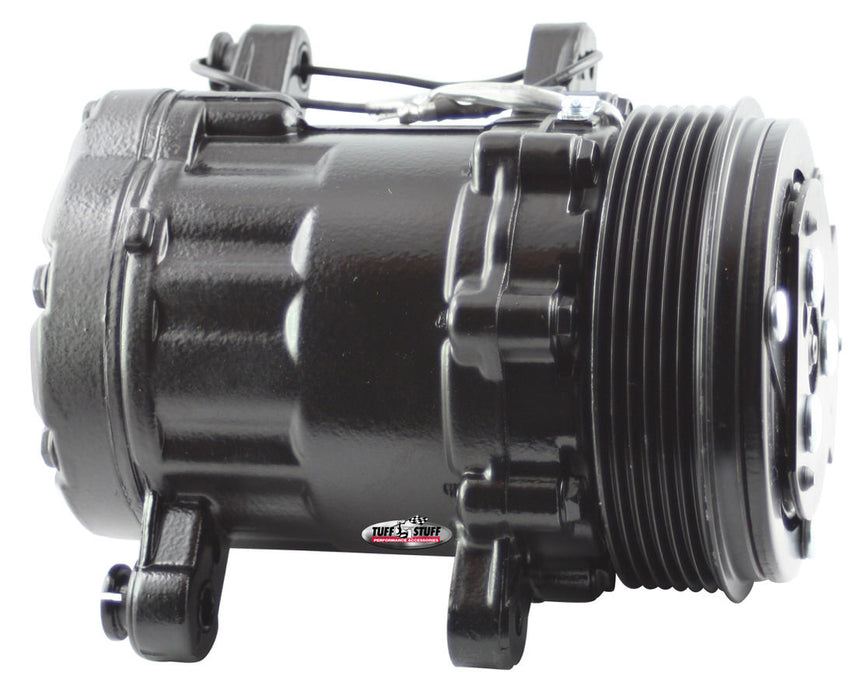 Tuff-stuff TFS4517NC6GBLA Peanut A/C Compressor 6 Groove Pulley Black