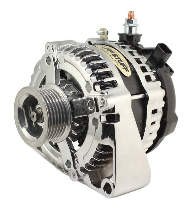 Tuff-stuff TFS8435C6G1W LS225 Max Amp Alternator 6 Groove 1-Wire Chrome