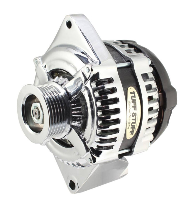 Tuff-stuff TFS8441C6G1W 225 MAX AMP Alternator 6 Groove 1 Wire Chrome
