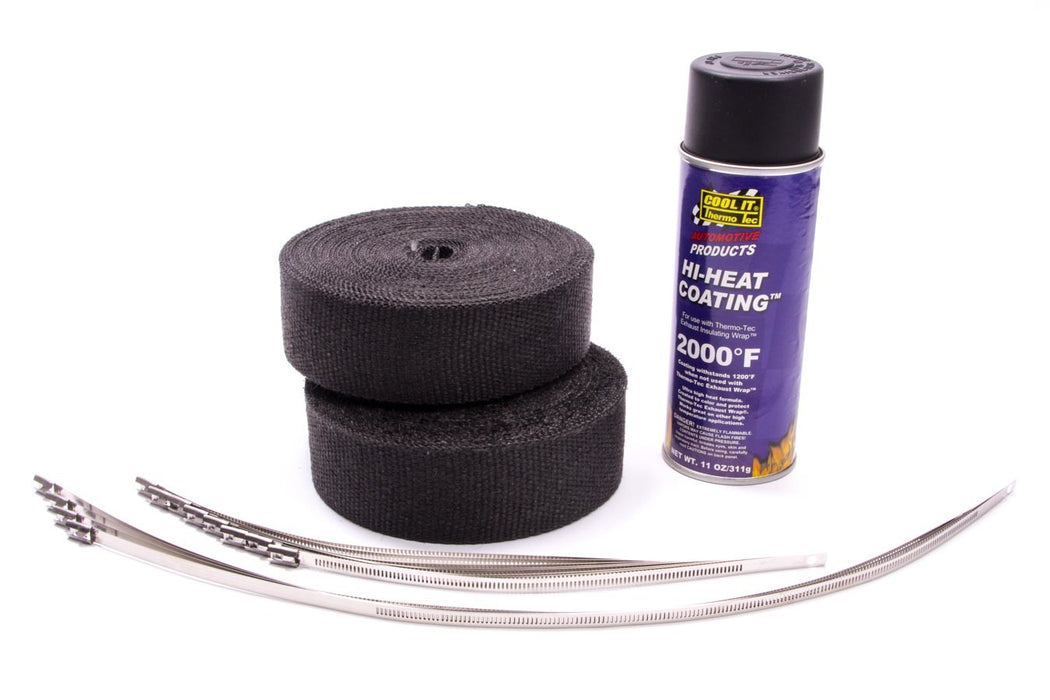 Thermo-tec THE19222 Exhaust Wrap Kit 8 Cyl Black