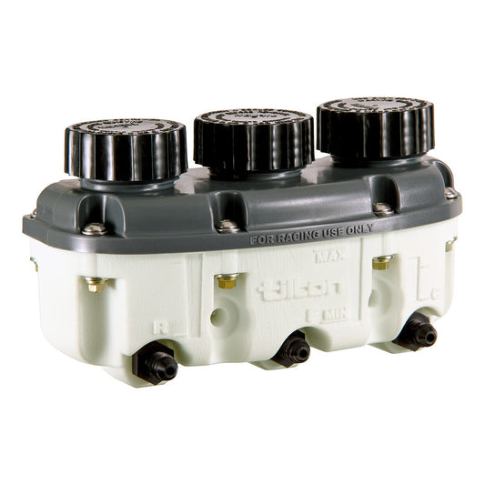 Tilton TIL72-578 Reservoir Plastic 3- Chamber Low Profile -4an