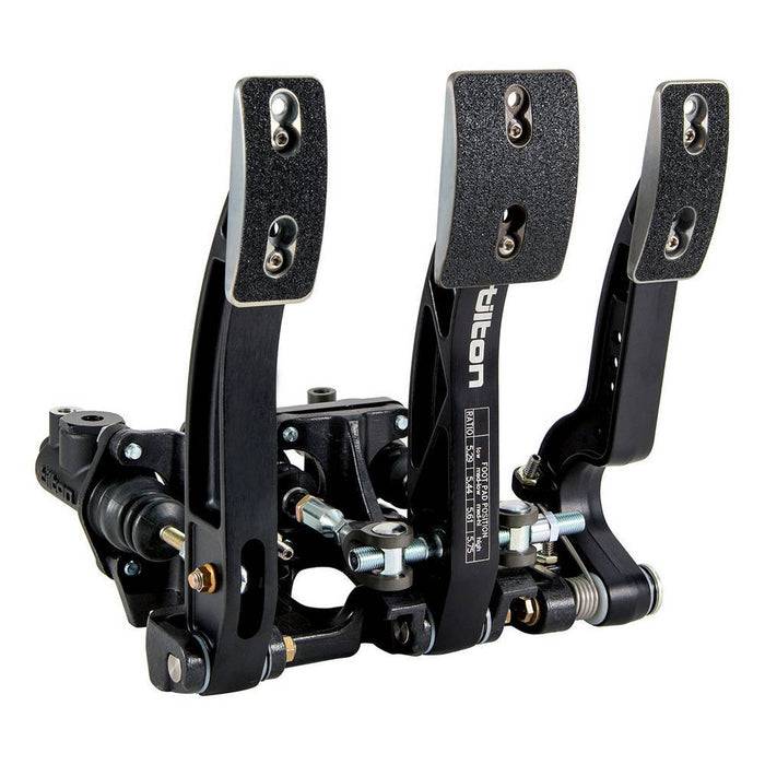 Tilton TIL72-803 Triple Pedal Assy. Floor Mnt Aluminum