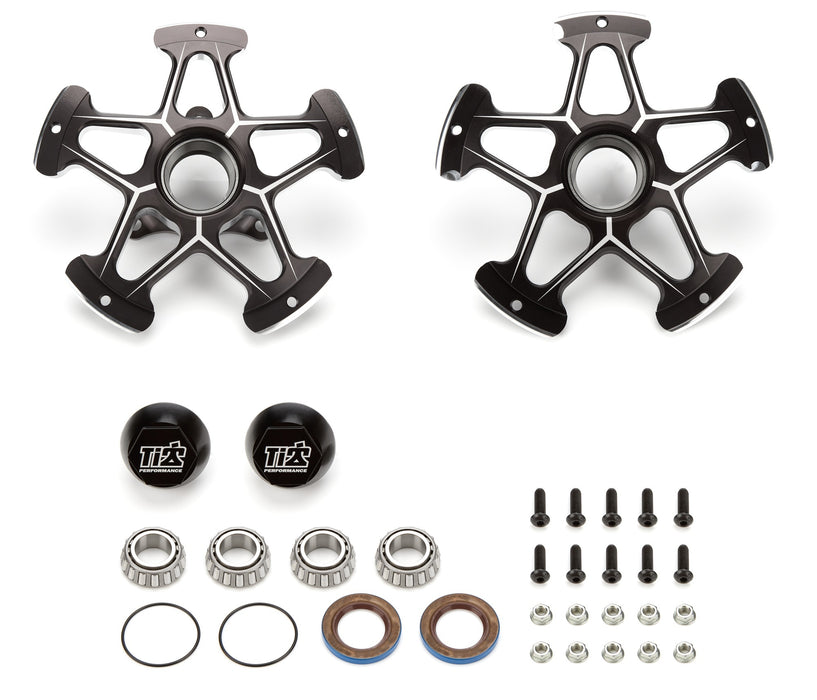 Ti22 Performance TIP2801 Direct Mount Front Hubs Super Lite Black