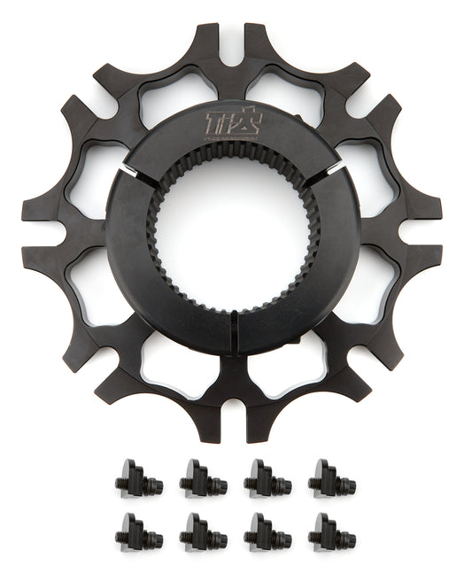 Ti22 Performance TIP4025 Brake Rotor Hub Inboard Splined Black Aluminum