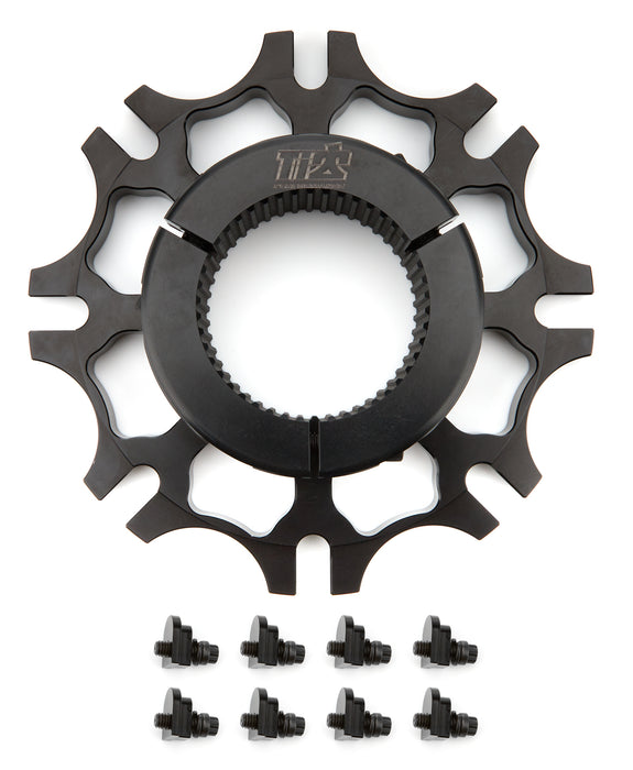 Ti22 Performance TIP4025 Brake Rotor Hub Inboard Splined Black Aluminum