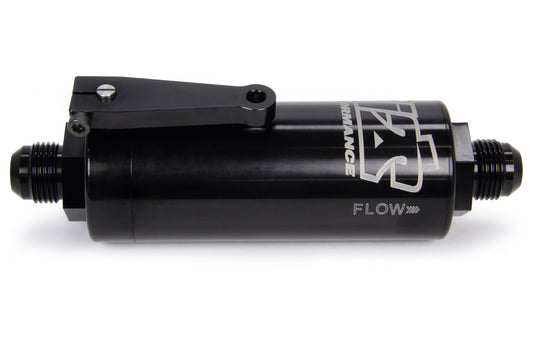 Ti22 Performance TIP5510 10 AN Fuel Filter With Shutoff Black 100 Micron