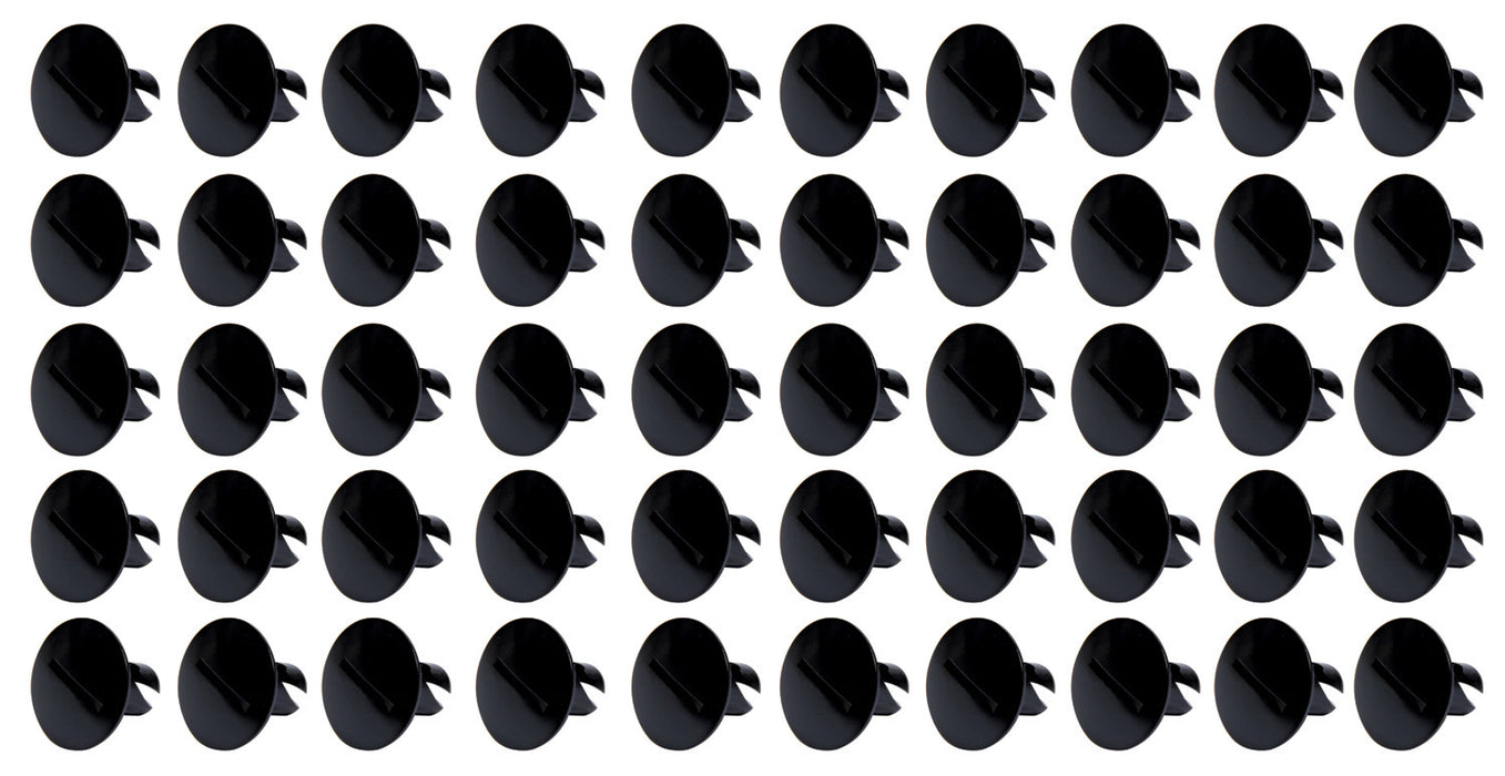 Ti22 Performance TIP8110-50 Large Head Dzus Buttons .500 Long 50 Pack Black