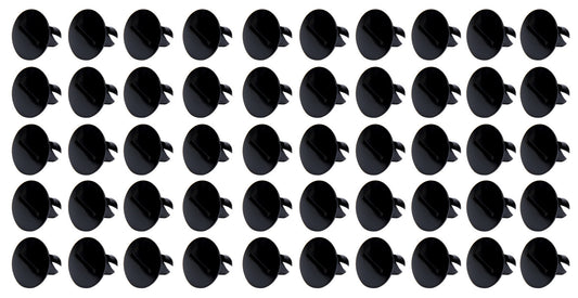Ti22 Performance TIP8110-50 Large Head Dzus Buttons .500 Long 50 Pack Black
