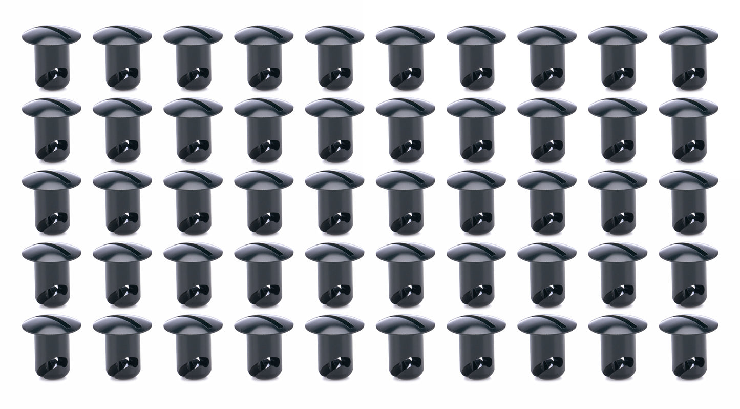 Ti22 Performance TIP8132-50 Oval Head Buttons .450 Long Black 50 Pack