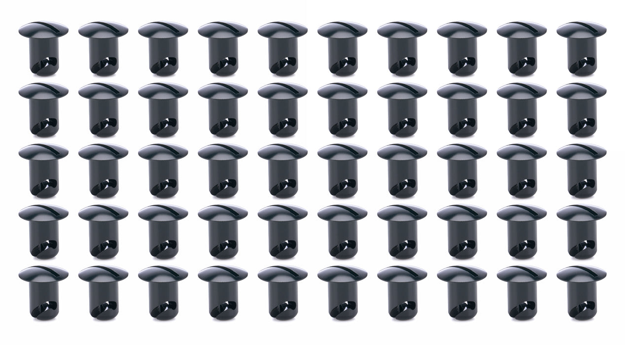 Ti22 Performance TIP8132-50 Oval Head Buttons .450 Long Black 50 Pack