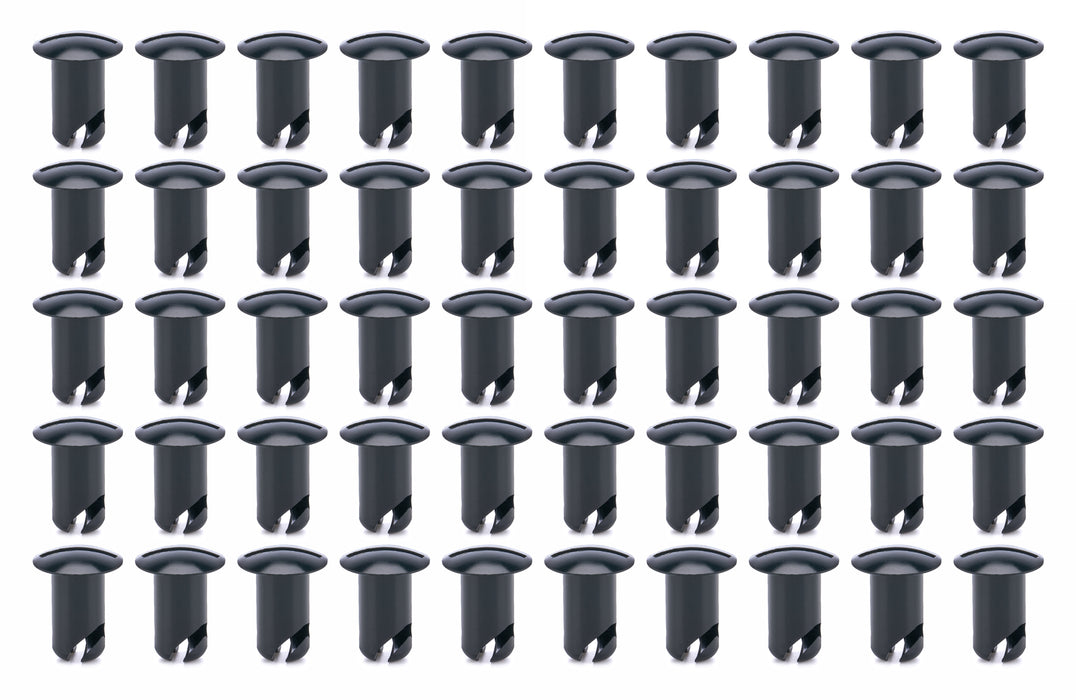 Ti22 Performance TIP8134-50 Oval Head Buttons .600 Long Black 50 Pack