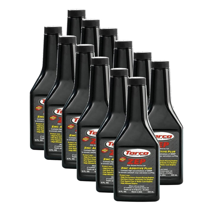 Torco TRCA010033L ZEP Oil Additive w/ Zinc Case/12-12oz Bottle