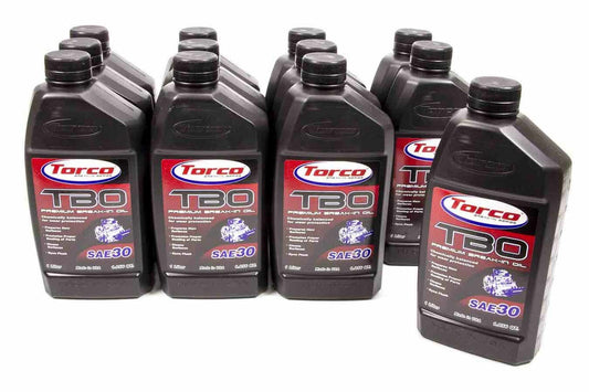 Torco TRCA100030C TBO 30w Premium Break-In Oil Case/12-1 Liter