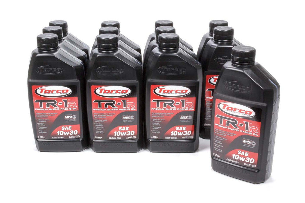 Torco TRCA141030C TR-1R Racing Oil 10w30 Case 12x1-Liter