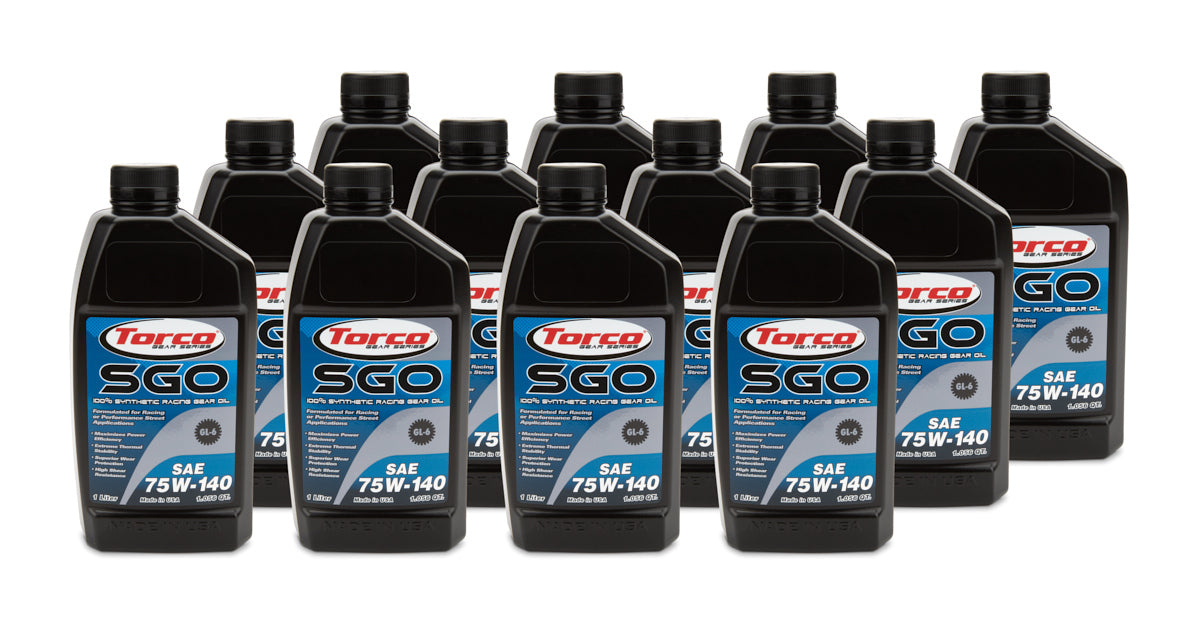 Torco TRCA257514C SGO 75w140 Synthetic Racing Gear Oil Case/12