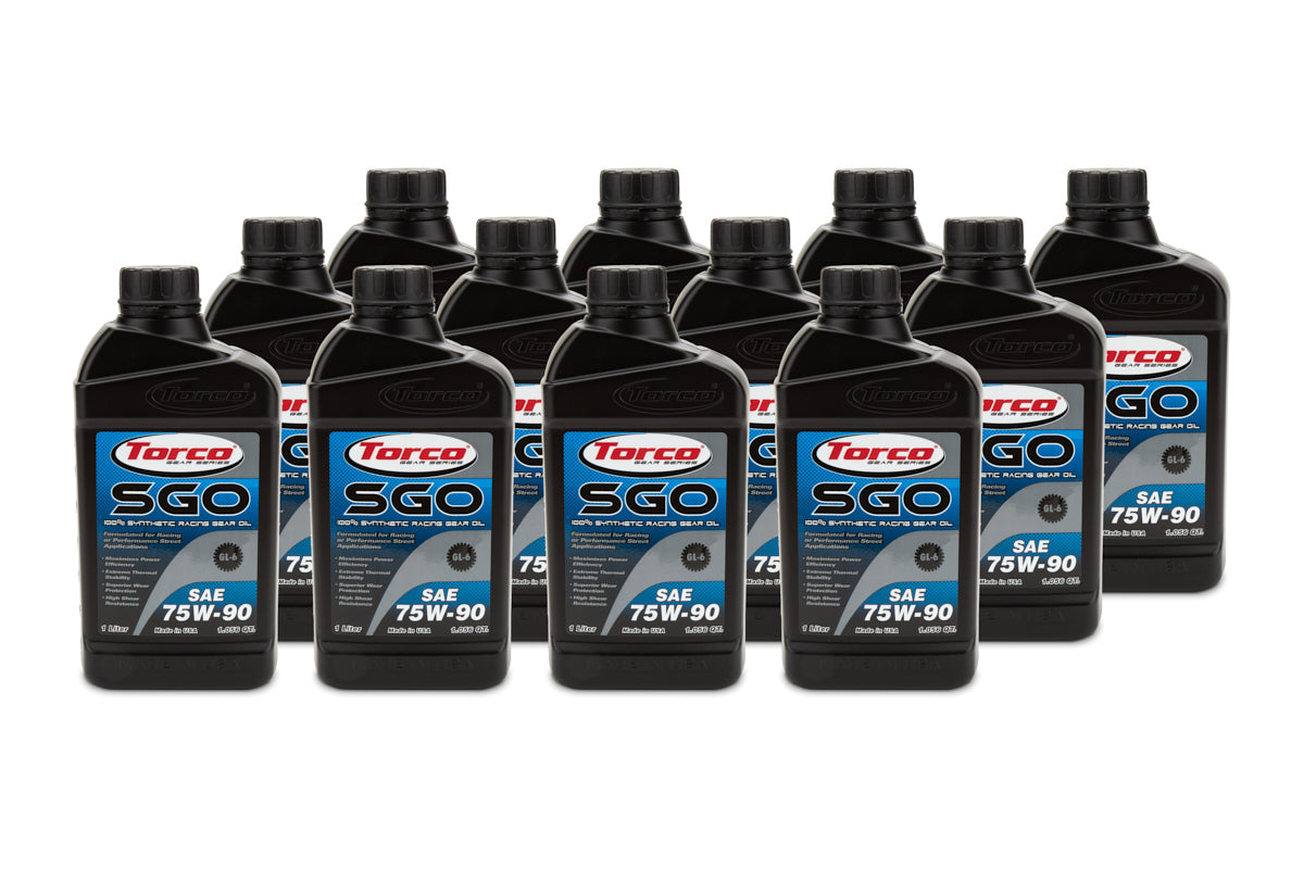 Torco TRCA257590C SGO 75w90 Synthetic Racing Gear Oil Case/12