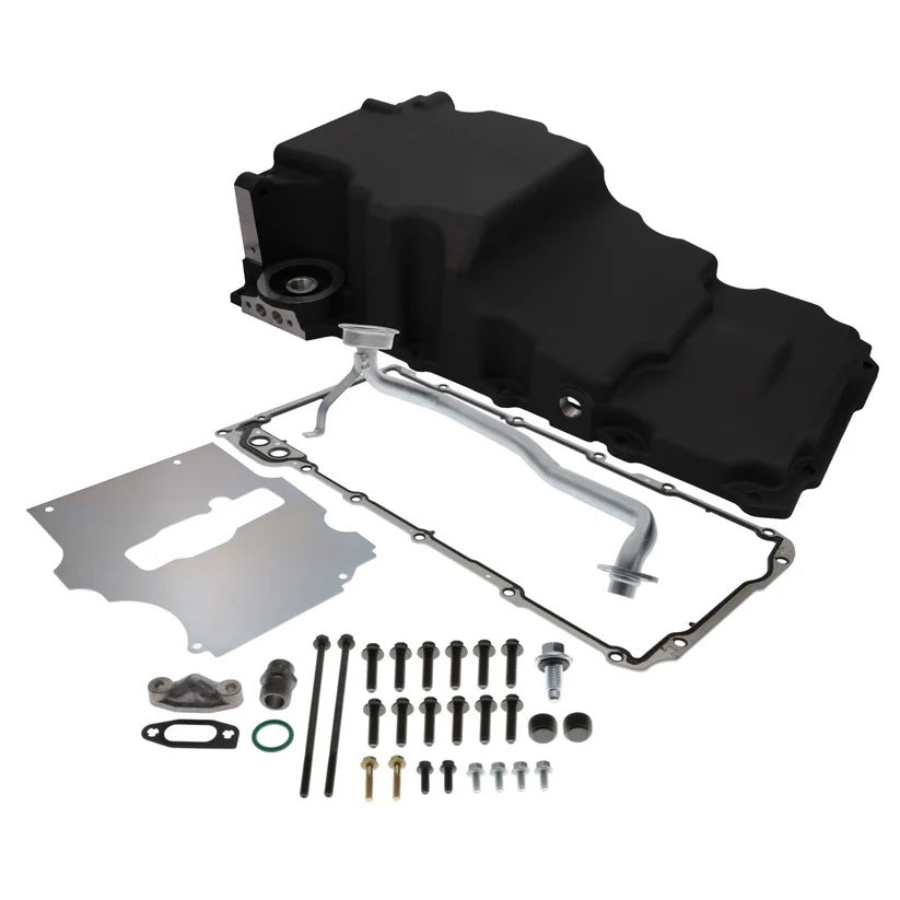 Top Street Performance TSP81075BK LS Low Profile Retrofit Black Oil Pan