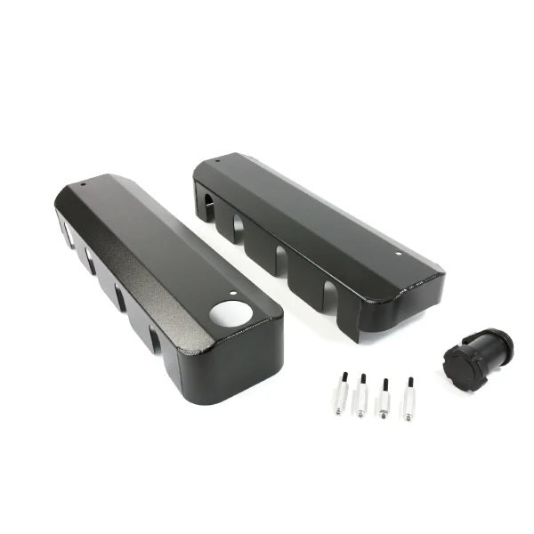 Top Street Performance TSPJM8081-7BK Black Fab Aluminum LS Coil Covers