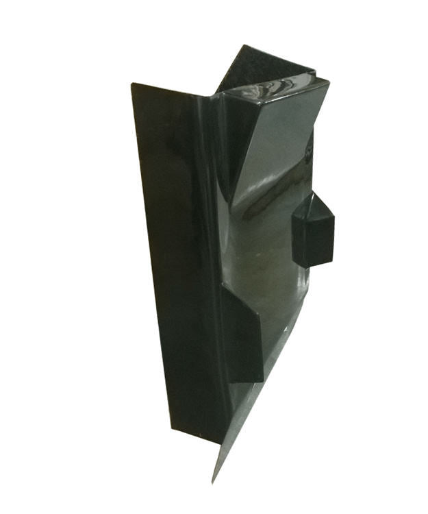 Triple X Race Components TXRSC-BW-6447-BLK Dual Duct Inside Rail Dash Black