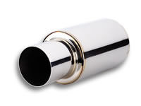 Vibrant Performance VIB1062 TPV TURBO Muffler w/ 4in Round Straight Cut Tip