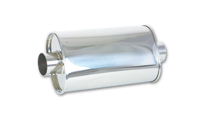 Vibrant Performance VIB1102 STREETPOWER Oval Muffler 2.5in inlet/outlet