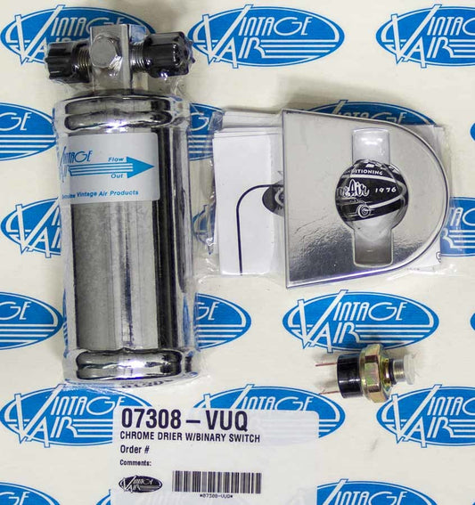 Vintage Air VIN07308-VUQ Chome Drier w/Binary Switch