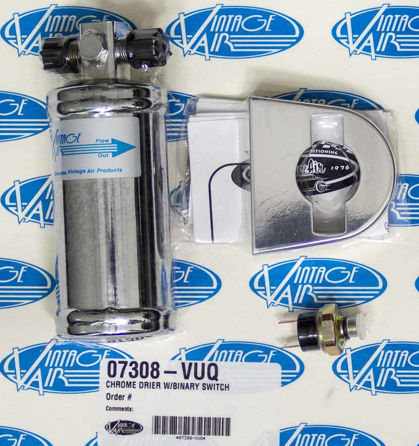 Vintage Air VIN07308-VUQ Chome Drier w/Binary Switch