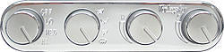Vintage Air VIN491200-RUA Streamline 4 Knob Control Panel