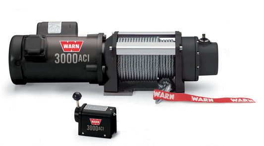 Warn WAR93000 ACI 3000-115V Hard Wire Winch 3000lb Wire Rope