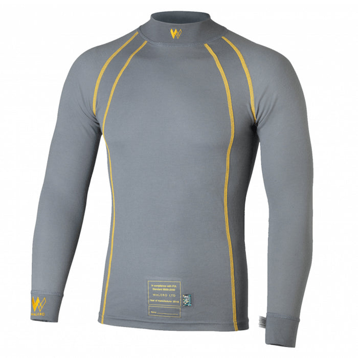 Walero WBL400017CGXS Base Layer Top X-Small SFI3.3 & FIA Cool Grey