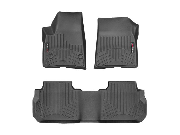 Weathertech WEA441080-1-2 Black Front and Rear Flo orliners GMC Acadia/Acad
