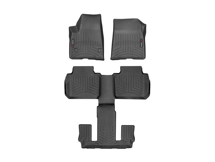 Weathertech WEA441080-1-3 Black Front and Rear Flo orliners GMC Acadia/Acad
