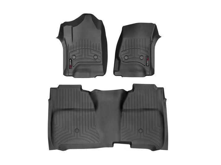 Weathertech WEA446071-445422 14- GM P/U Front and Rear Floor Liners Black