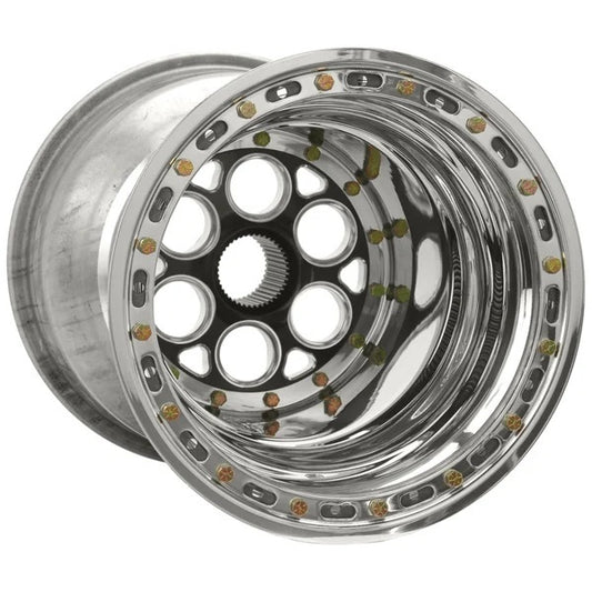 Weld Racing WEL735B-51747K-6 15x17 Blk Magnum Sprint Wheel 7in BS DB