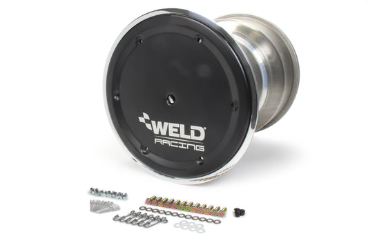 Weld Racing WEL735B-51855BC-6 15x18 42 Spline 5in BS Bead-Loc w/Cover BLK Cen