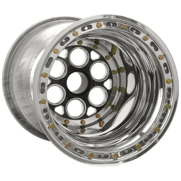 Weld Racing WEL735B-51857BC-6 15x18 7in BS Mag Sprint 42 Spline 6 Hole