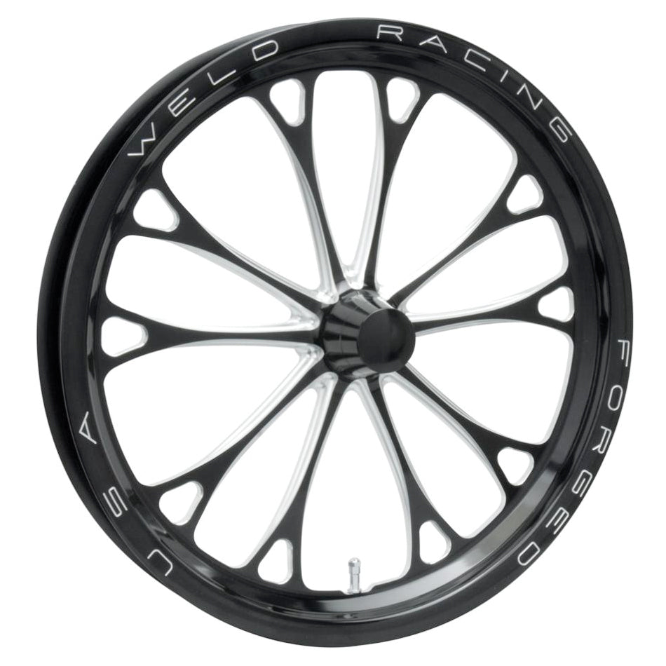 Weld Racing WEL84B-17001 17x3.5 V-Series Drag Wheel 1-Piece Spindle Mt