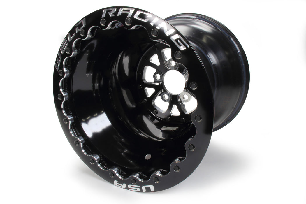 Weld Racing WEL84B-616B278UB V-Series Drag Wheel Blk 16x16 5x4.75 4.0 BS