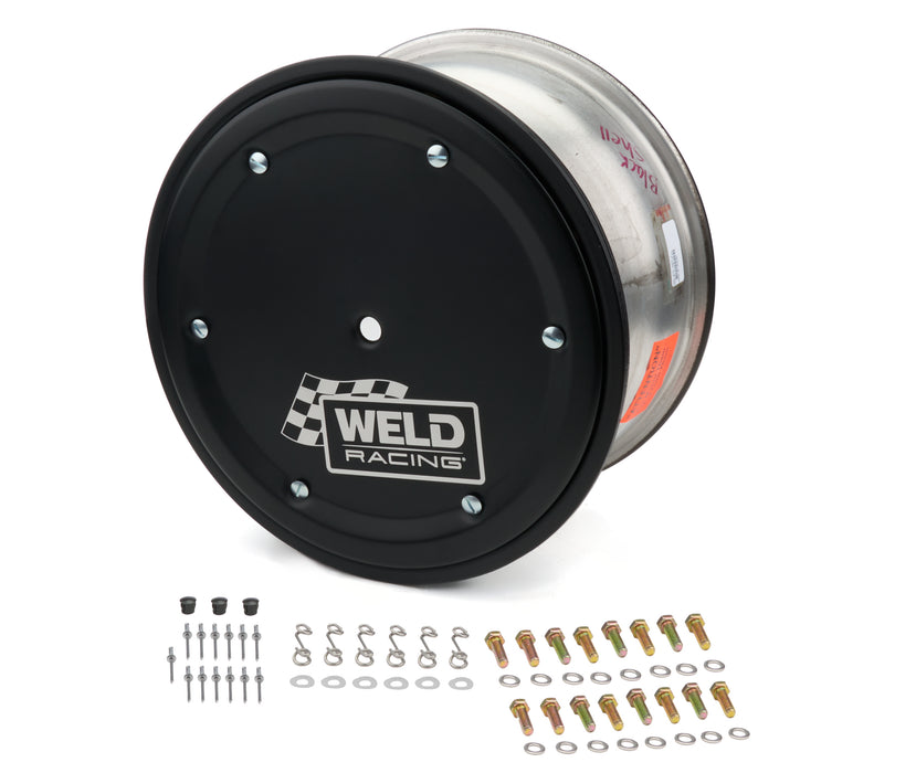 Weld Racing WEL860B-50854-6 15x8 Wheel Direct Mount 4in BS Bead-Loc w/Cover
