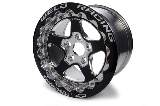 Weld Racing WEL88B-610SB-GM 16x10 Aluma Star Single Beadloc 5x120mm BC 7 BS