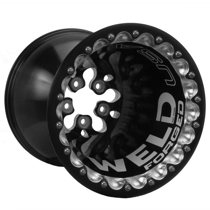 Weld Racing WELD1BPS616B5DB 16 x 16 PS1 Delta-1 Drag Wheel 5x4.75 BC 5.0 BS