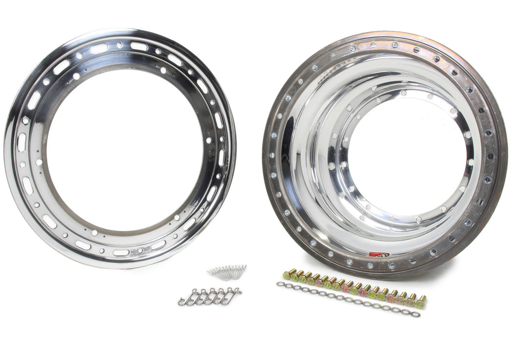 Weld Racing WELP858-5044-6 Outer Whl Half 15x10.25 Bead-Loc w/Dzus No Cover