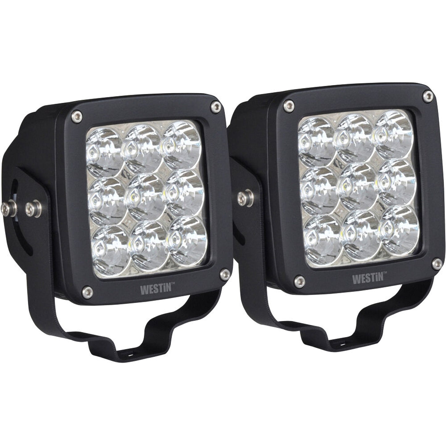 Westin WES09-12219B-PR Axis LED Auxiliary Light SquareFlood Pattern Pair