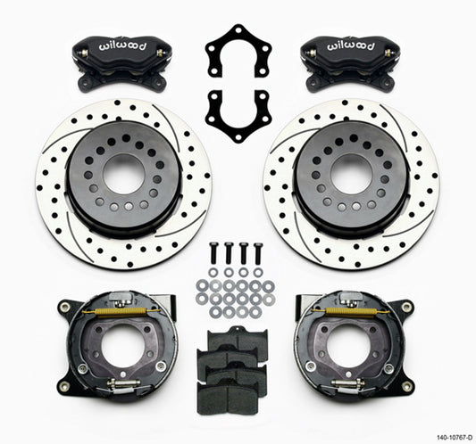 Wilwood WIL140-10767-D Rear Brake Kit Dynalite Mopar/Dana w/PB